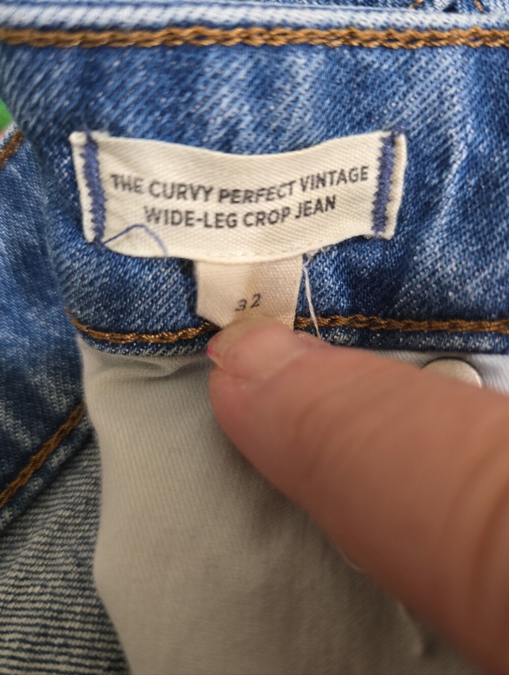 Madewell The Curvy Perfect Vintage Wide-Leg Crop Jean 32 Cresslow Wash - Picture 6 of 10